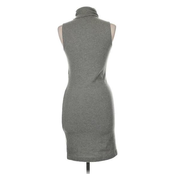 Ralph Lauren Black Label Cashmere Sweater Dress M Turtleneck Mini Short Gray - Picture 2 of 5
